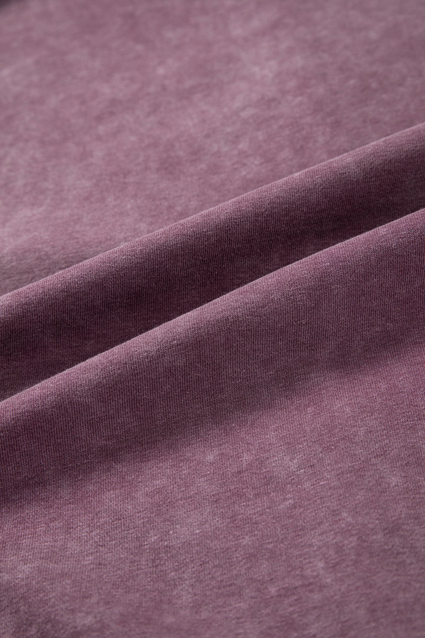 Red Sandalwood Mineral Wash Exposed Seam Side Slit Sweatshirt