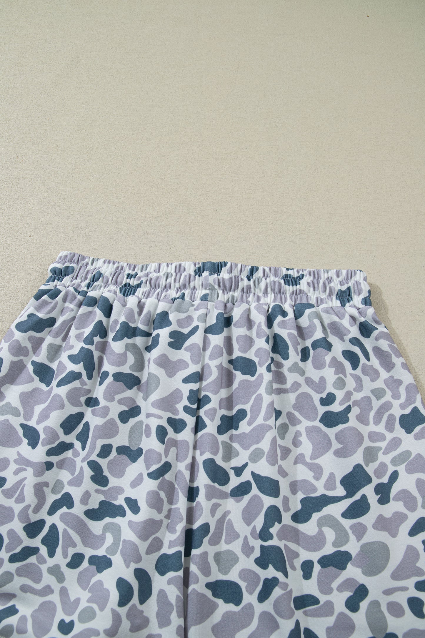 Multicolour Abstract Patterned Polo Collar T Shirt and Shorts Set