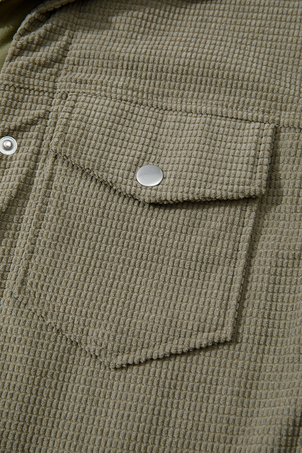 Laurel Green 2 in 1 Thermal Knit Textured Hooded Jacket