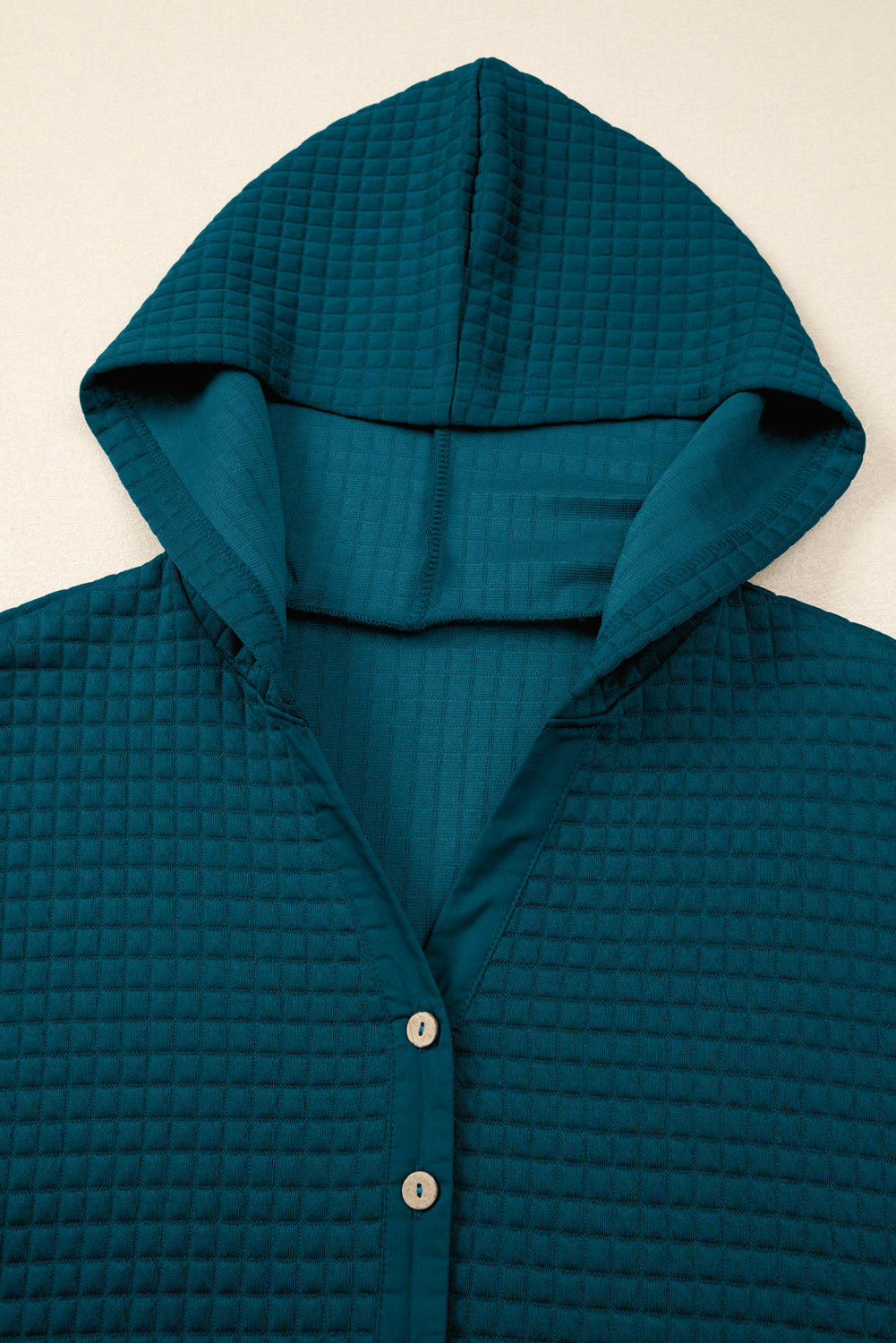 Skobeloff Waffled Textured Raw Edge Patchwork 2pcs Loose Pant Set