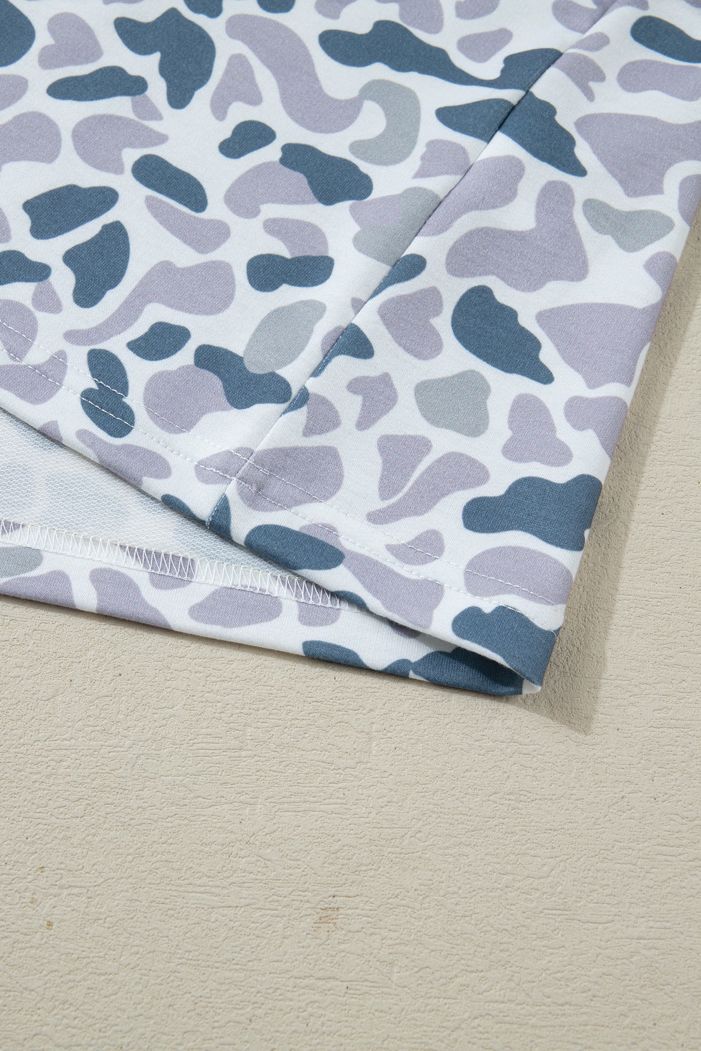 Multicolour Abstract Patterned Polo Collar T Shirt and Shorts Set