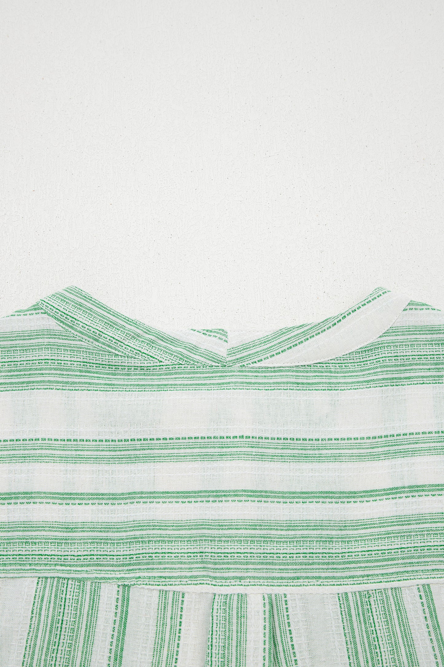 Green Breathable Gauze Half Button Short Sleeve Casual Blouse