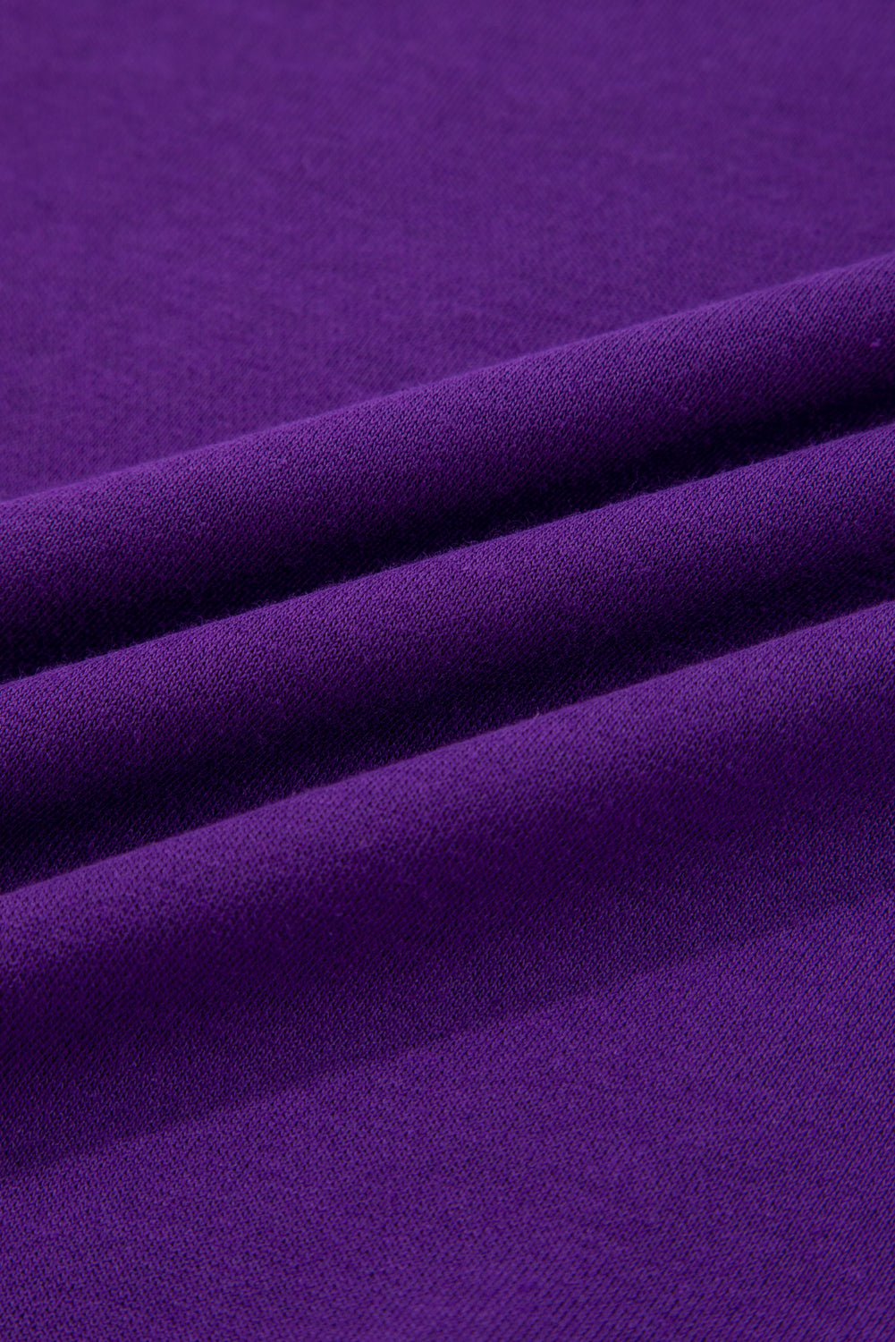 Tillandsia Purple Varsity Stripe Detail Drop Shoulder Pullover Mini Skirt Set