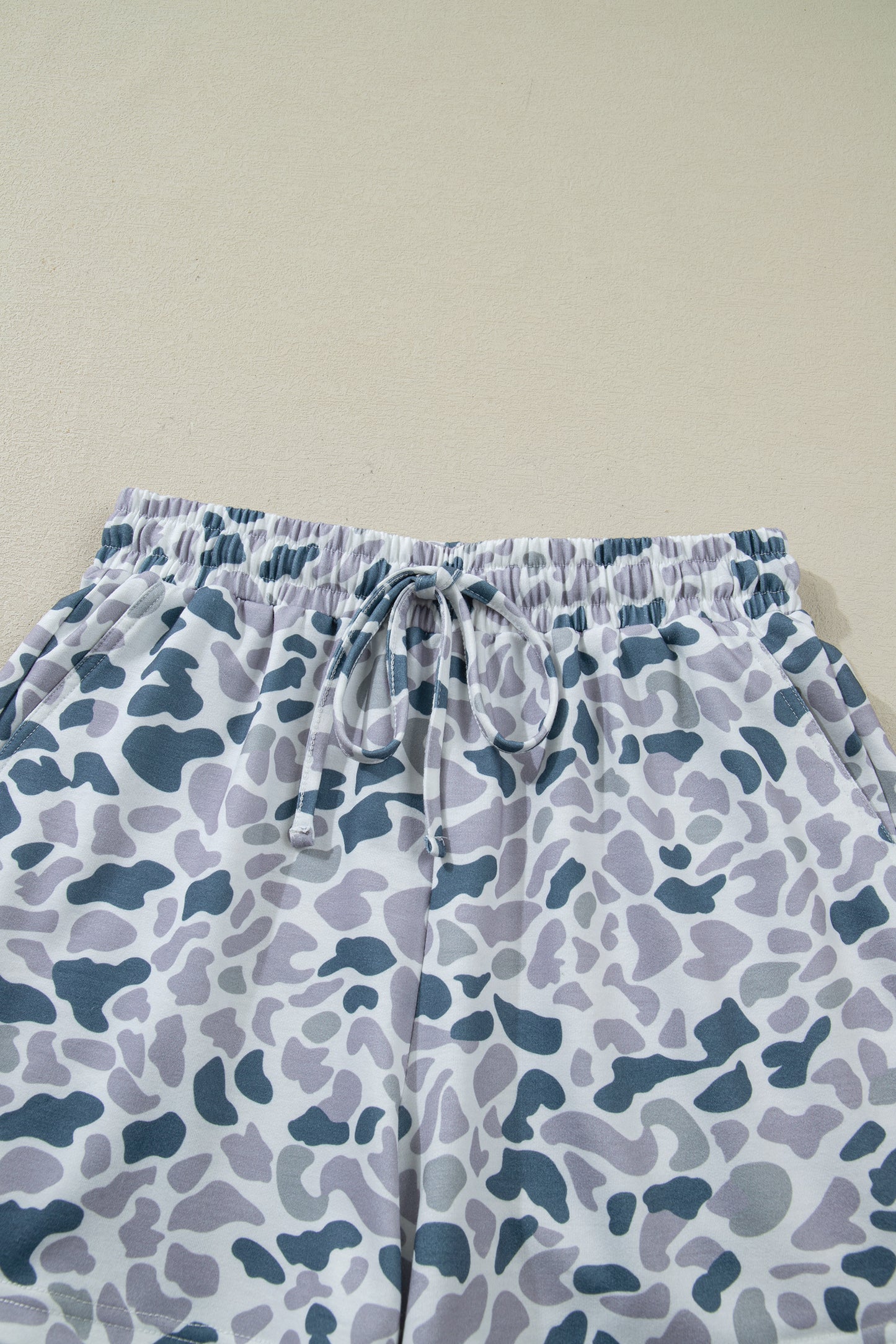 Multicolour Abstract Patterned Polo Collar T Shirt and Shorts Set