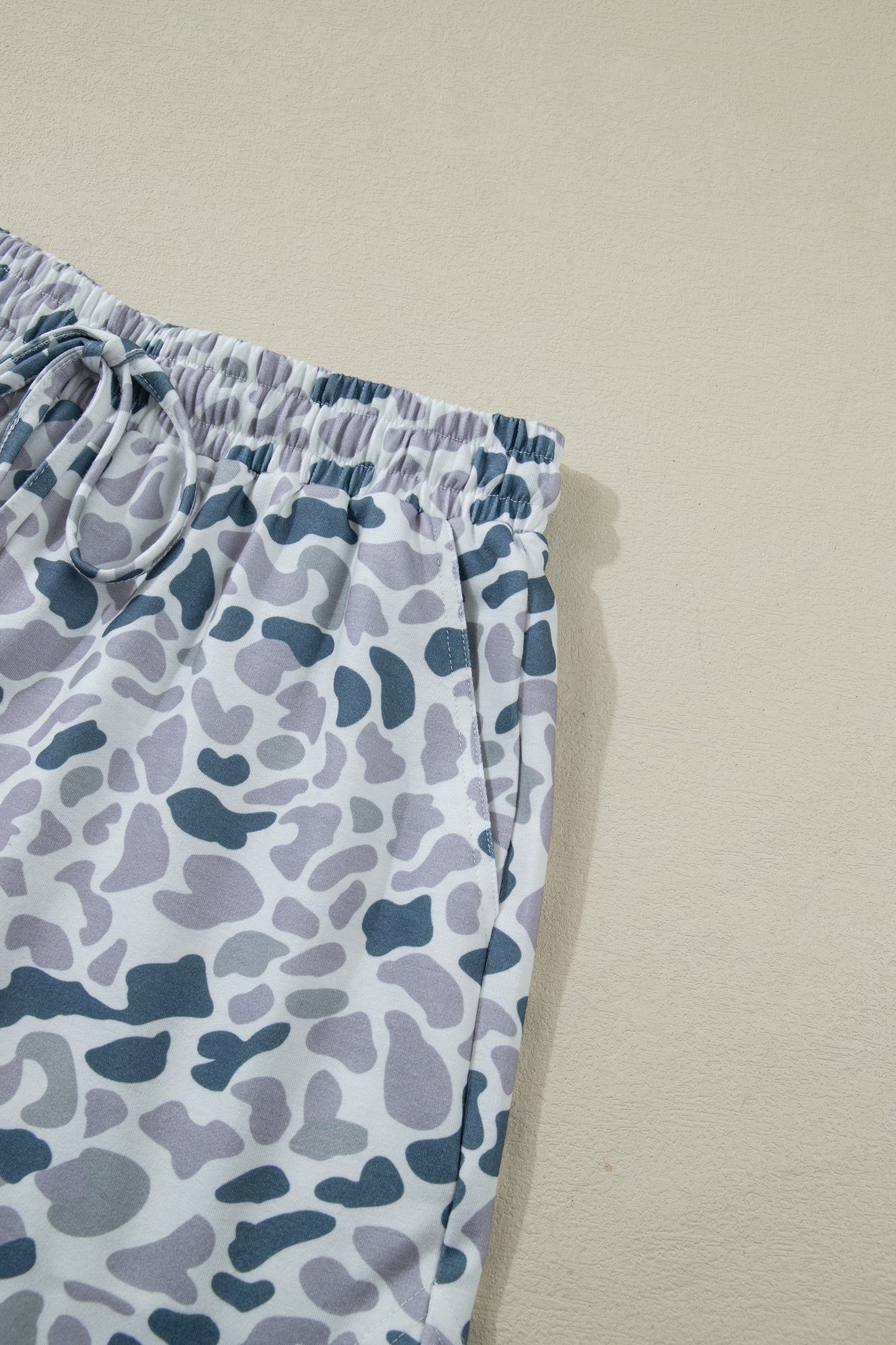 Multicolour Abstract Patterned Polo Collar T Shirt and Shorts Set